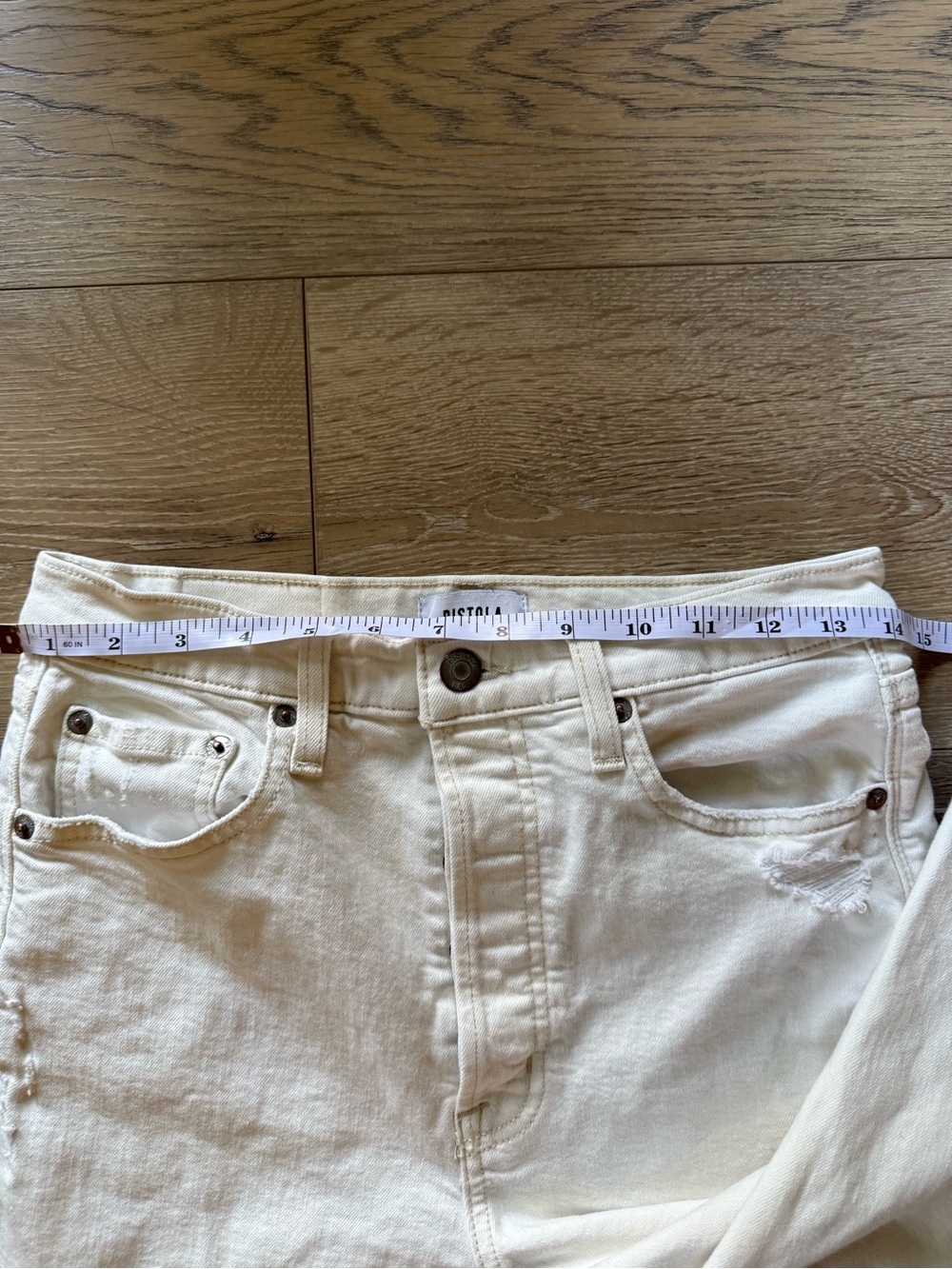 pistola Off-White Straight Leg Jeans - Picture 6 of 9